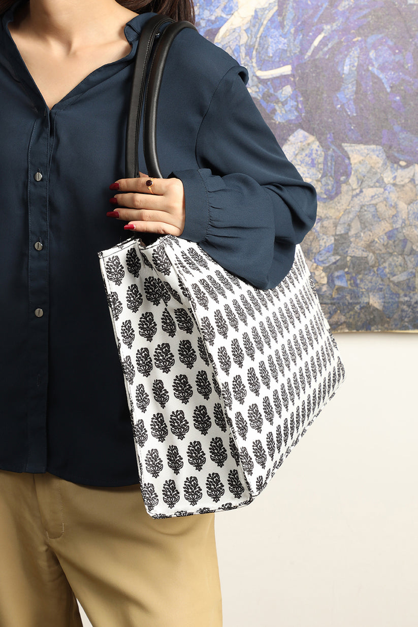 Culture Canvas Tote Premium Handle White