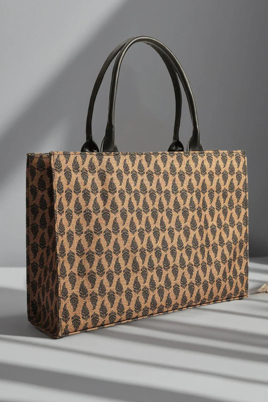 Culture Canvas Tote Premium Handle Brown