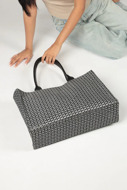 Culture Canvas Tote Premium Handle Black