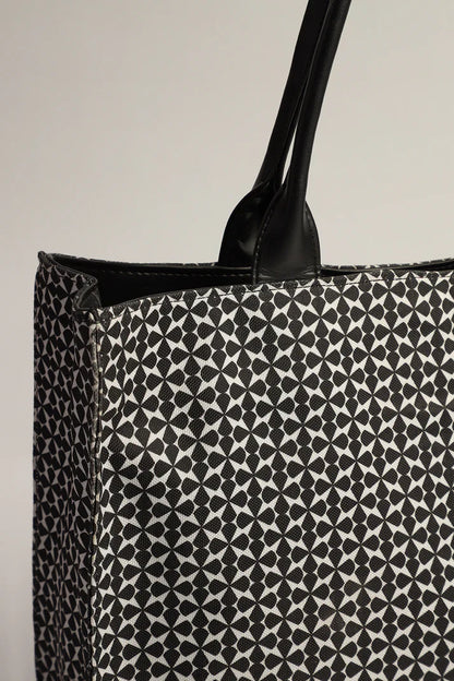 Culture Canvas Tote Premium Handle Black
