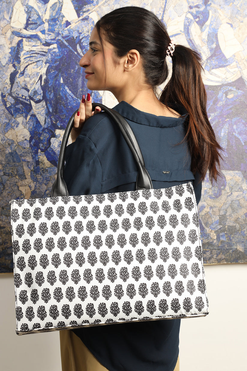 Culture Canvas Tote Premium Handle White