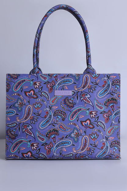 Culture Tote Bag in Purple Mountain Majesty Color