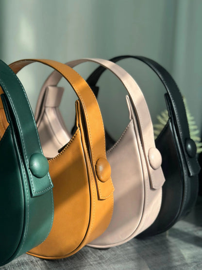 Culture Plain Hobo HandBag - Green